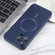 iPhone 16 Pro Max Liquid TPU Silicone Solid Color MagSafe Phone Case - Dark Blue