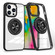 iPhone 16 Pro Max Magnetic Rotating Ring Holder Phone Case - Black