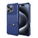 iPhone 16 Pro Max Magnetic Wallet Card Bag Leather Phone Case - Blue iPhone 16 Pro Max Magnetic Wallet Card Bag Leather Phone Case - Blue