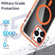 iPhone 16 Pro Max Magsafe Dual-Color Transparent Black Full Coverage Phone Case - Gray