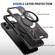 iPhone 16 Pro Max MagSafe Magnetic Shockproof Phone Case with Ring Holder - Dark Grey