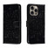 iPhone 16 Pro Max Mandala Embossing Pattern Horizontal Flip Leather Phone Case - Black