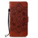 iPhone 16 Pro Max Mandala Embossing Pattern Horizontal Flip Leather Phone Case - Brown