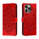 iPhone 16 Pro Max Mandala Embossing Pattern Horizontal Flip Leather Phone Case - Red