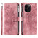 iPhone 16 Pro Max Multi-Card Totem Zipper Leather Phone Case - Pink