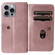 iPhone 16 Pro Max Multi-Function Wallet 10 Card Slots Leather Phone Case - Rose Gold
