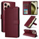 iPhone 16 Pro Max Multifunctional Horizontal Flip Leather Phone Case with Three Card Slots - Wine Red iPhone 16 Pro Max Multifunctional Horizontal Flip Leather Phone Case with Three Card Slots - Wine Red