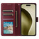 iPhone 16 Pro Max Multifunctional Horizontal Flip Leather Phone Case with Three Card Slots - Wine Red iPhone 16 Pro Max Multifunctional Horizontal Flip Leather Phone Case with Three Card Slots - Wine Red