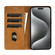 iPhone 16 Pro Max N.BEKUS CSJ-P1 Solid Color Leather Phone Case - Brown