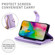 iPhone 16 Pro Max Nine Card-slot Zipper Wallet Bag Leather Phone Case - Purple