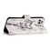iPhone 16 Pro Max Oil Embossed 3D Drawing Leather Phone Case - Words Marble