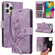 iPhone 16 Pro Max Orchid Butterfly Embossed Leather Phone Case - Purple
