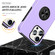 iPhone 16 Pro Max PC Hybrid TPU Magnetic Ring Holder Phone Case - Purple
