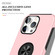 iPhone 16 Pro Max PC Hybrid TPU Magnetic Ring Holder Phone Case - Rose Gold