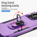 iPhone 16 Pro Max Pioneer Armor Heavy Duty PC + TPU Phone Case with Holder - Purple+Black