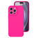 iPhone 16 Pro Max Precise Hole Liquid Silicone Jelly Color Full Coverage Phone Case - Brilliant Pink