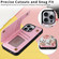 iPhone 16 Pro Max Printed Double Buckle RFID Anti-theft Phone Case - Pastoral Rose