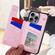 iPhone 16 Pro Max Printed Double Buckle RFID Anti-theft Phone Case - Pastoral Rose