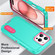 iPhone 16 Pro Max Rugged PC + Silicone Phone Case with Holder - Light Green+Rose Red