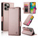 iPhone 16 Pro Max Side Buckle Magnetic Frosted Leather Phone Case - Rose Gold
