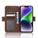 iPhone 16 Pro Max Skin Feel Calf Texture Card Slots Leather Phone Case - Brown