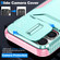 iPhone 16 Pro Max Sliding Camshield Phone Case - Grey Green + Pink