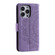 iPhone 16 Pro Max Totem Flower Embossed Leather Phone Case - Purple