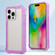 iPhone 16 Pro Max Transparent Matte TPU Hybrid PC 3-in-1 Phone Case - Purple