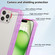 iPhone 16 Pro Max Transparent Matte TPU Hybrid PC 3-in-1 Phone Case - Purple