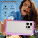 iPhone 16 Pro Max Transparent Matte TPU Hybrid PC 3-in-1 Phone Case - Purple