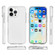 iPhone 16 Pro Max Two-color Shockproof High Transparency TPU Phone Case - White