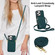 iPhone 16 Pro Max YM015 Crossbody Rhombic Card Bag RFID Phone Case - Green
