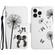 iPhone 16 Pro 3D Colored Drawing Flip Leather Phone Case - Dandelions