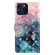 iPhone 16 Pro 3D Pattern Leather Phone Case - 3D Pink Blue Marble