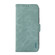 iPhone 16 Pro ABEEL Frosted Magnetic RFID Leather Phone Case - Cyan