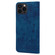 iPhone 16 Pro Cartoon Sakura Cat Embossed Leather Phone Case - Royal Blue