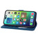 iPhone 16 Pro Cartoon Sakura Cat Embossed Leather Phone Case - Royal Blue