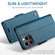 iPhone 16 Pro CaseMe 023 Butterfly Buckle Litchi Texture RFID Anti-theft Leather Phone Case - Blue