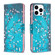 iPhone 16 Pro Colored Drawing Pattern Leather Phone Case - Plum Blossom