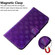 iPhone 16 Pro Colorful Magnetic Buckle Leather Phone Case - Purple