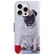 iPhone 16 Pro Coloured Drawing Flip Leather Phone Case - Pug