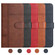 iPhone 16 Pro Cowhide Texture Stitching Leather Phone Case - Dark Blue