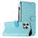 iPhone 16 Pro Crocodile Texture Horizontal Flip Leather Phone Case - Light Blue