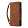iPhone 16 Pro Crossbody Multi-card Slot Wallet Zipper Leather Phone Case - Brown iPhone 16 Pro Crossbody Multi-card Slot Wallet Zipper Leather Phone Case - Brown