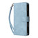 iPhone 16 Pro Crossbody Multi-card Slot Wallet Zipper Leather Phone Case - Light Blue