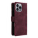 iPhone 16 Pro Crossbody Multi-card Slot Wallet Zipper Leather Phone Case - Wine Red