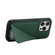iPhone 16 Pro D04 Calf Texture Dual Card Slot Holder Phone Case - Green