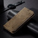 iPhone 16 Pro Denim Texture Casual Style Horizontal Flip Leather Case - Khaki