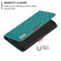 iPhone 16 Pro Diamond Lattice Magnetic Leather Flip Phone Case - Green