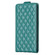 iPhone 16 Pro Diamond Lattice Vertical Flip Leather Phone Case - Green